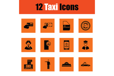 Set of taxy icons