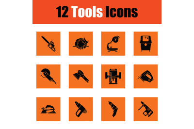 Set of tools icons