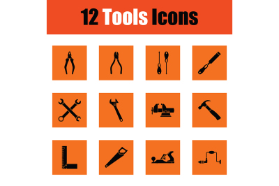 Set of tools icons