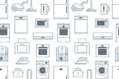 pattern with Household Appliances