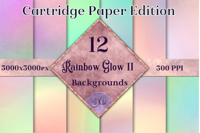 Rainbow Glow II - Cartridge Paper Edition - 12 Backgrounds