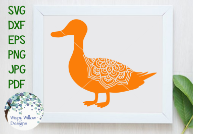 Duck Animal Mandala SVG/DXF/EPS/PNG/JPG/PDF