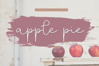 Apple Pie - A Handwritten Script Font