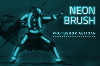 Neon Brush Photoshop Actions