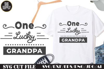 One Lucky Grandpa SVG Cut File