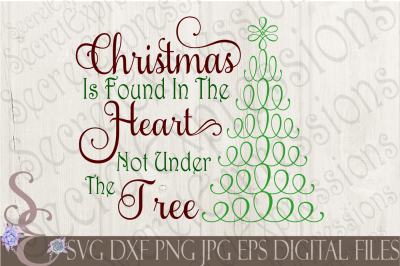 Christmas Is Found In The Heart Not Under A Tree