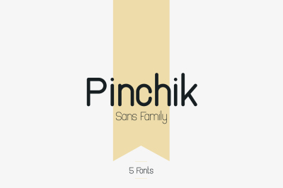 Pinchik Sans Family (5 fonts) - 50%