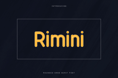 Rimini-Rounded Sans Serif font -50%