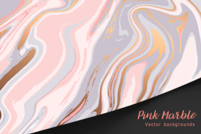Pink marble vector background