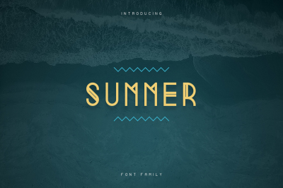 Summer Display Font family