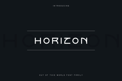 Horizon font family