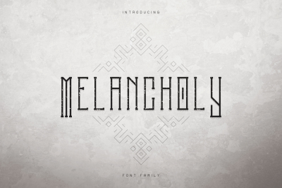 Melancholy Display Typeface + Extra