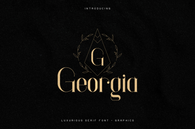 Georgia Luxurious Serif font + Extra