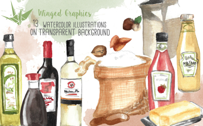 The pantry: 13 watercolor illustrations 