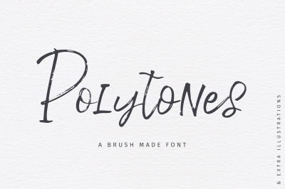 Polytones | A Brush Made Font