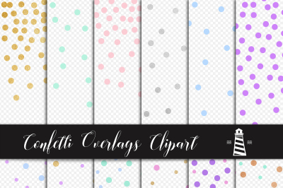 Party Confetti Overlays