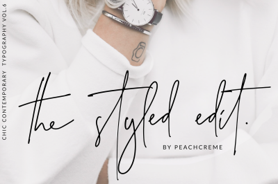 The Styled Edit- Chic Ligature Font