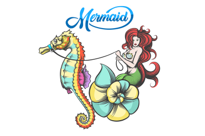 Mermaid with Sea Horse