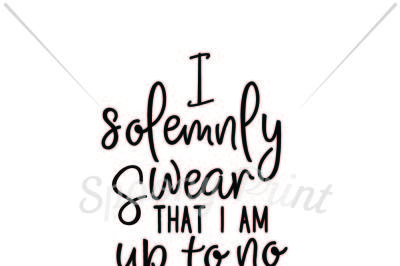 I solemnly swear that I am up to no good