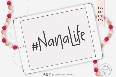 #Nanalife SVG DXF EPS PNG, Hashtag