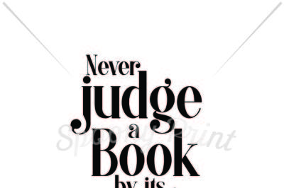 Never judge a book by its cover