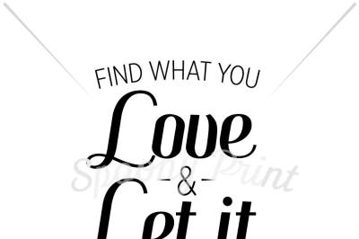 Find what you love