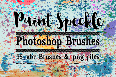 Paint Speckle Photoshop Brushes