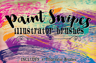 Paint Swipes Illustrator Brushes