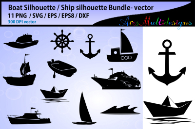 Boat silhouette svg / Anchor svg / Sailor svg / Ship svg vector / Boat