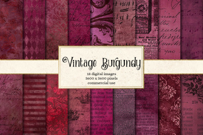 Vintage Burgundy Textures