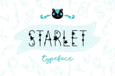 Starlet Typeface with Clipart!