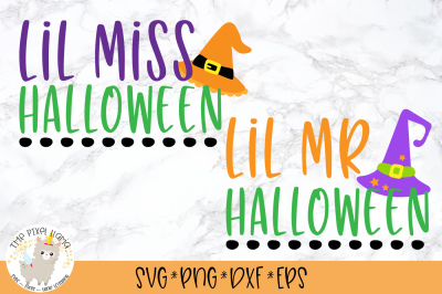 Lil Mr Lil Miss Halloween SVG Cut File
