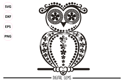 Owl SVG / DXF / EPS / PNG files