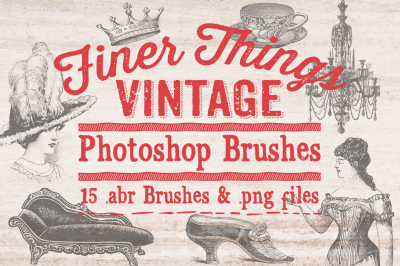 Finer Things Vintage Photoshop Brushes