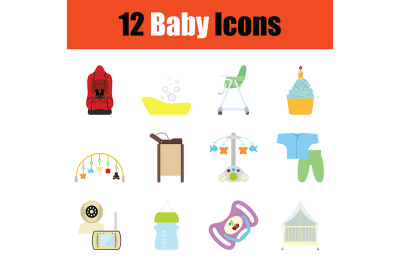 Baby icon set