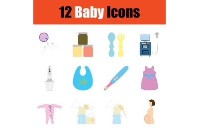 Baby icon set