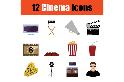 Cinema icon set