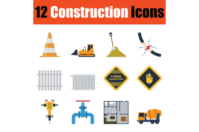 Construction icon set