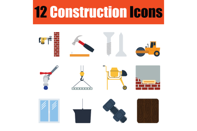 Construction icon set