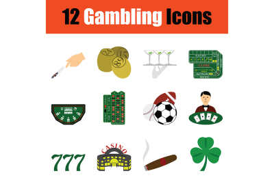 Gambling icon set