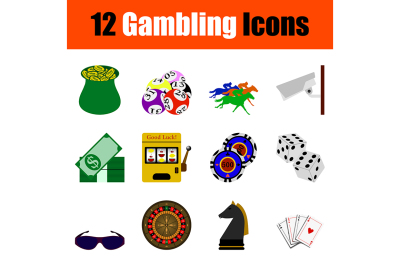 Gambling icon set