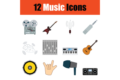 Music icon set