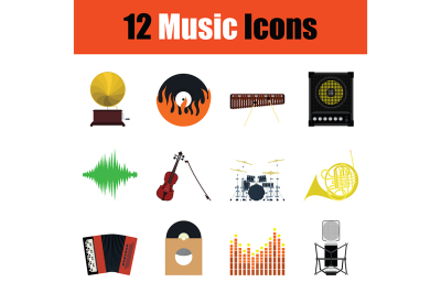 Music icon set