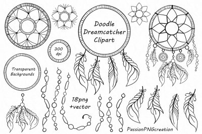 Doodle Dreamcatcher clipart