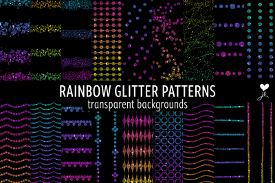 Rainbow Glitter Patterns