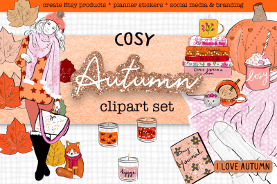 Cosy Autumn Fall Fashion illustrations