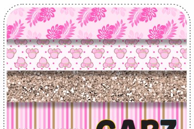 Safari Mouse for Girls, Clipart and Digital Papers