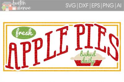 Fresh Apple Pies SVG Cut File