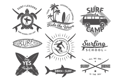 Vector elements for labels or badges