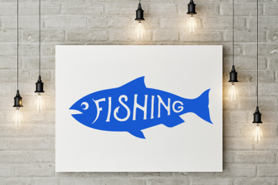 SVG Cut File: Fishing/ Fish Silhouette